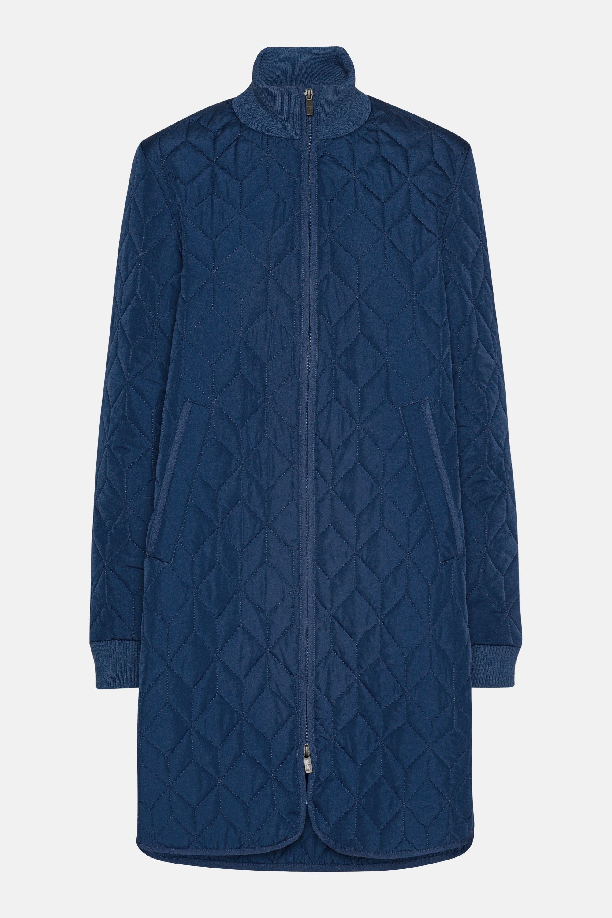 Lang Quiltet Jakke - Estate Blue